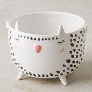 Anthropologie Marta Turowski Stoneware Owl Trinket Dish